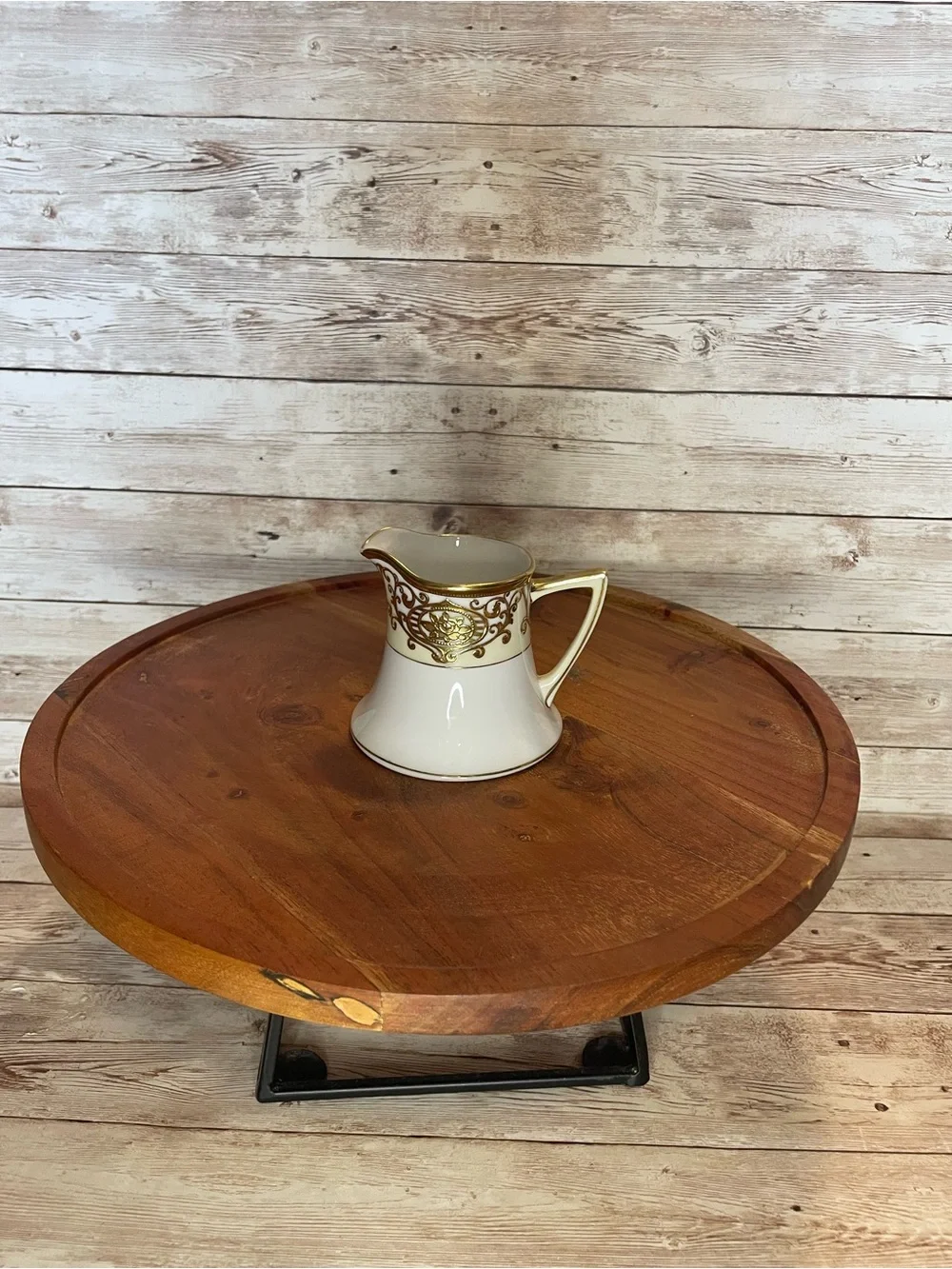 Noritake White Porcelain Coffee Set with Gold Scroll Accents